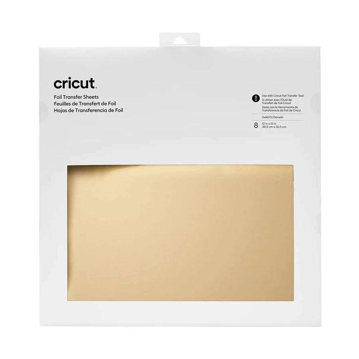 CRICUT TRANSFER FOIL GOLD 12X12 (8)