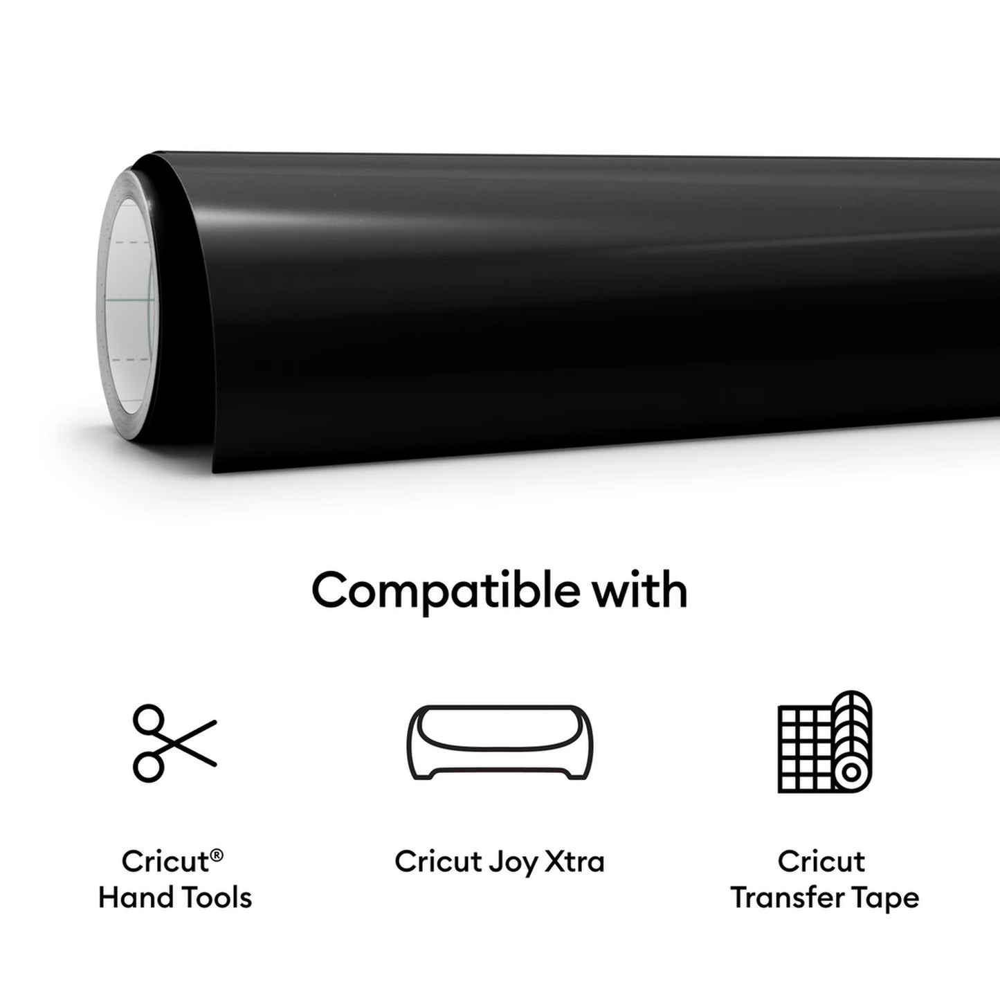 Cricut Joy Xtra™ Smart Vinyl™ – Removable (3 ft), Black