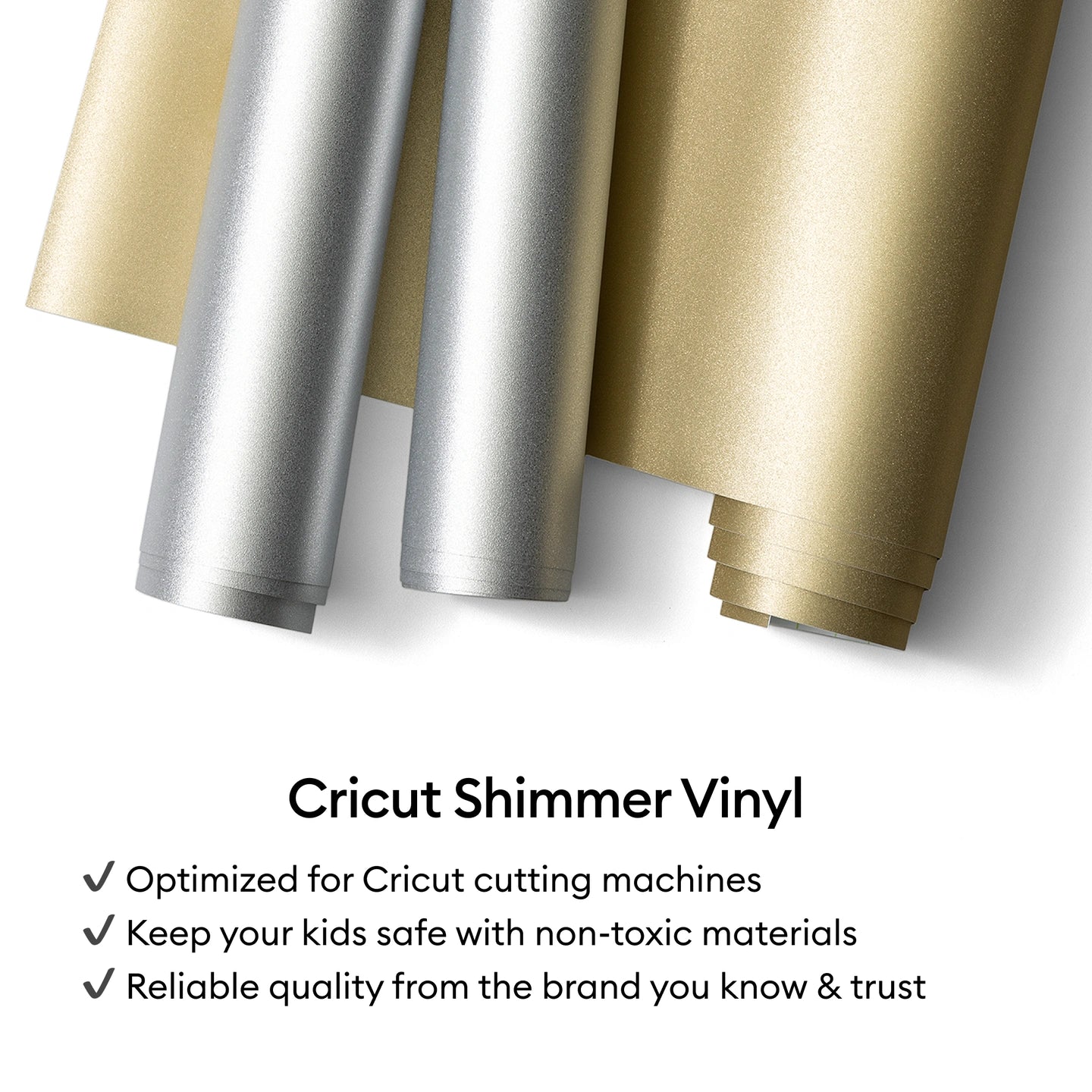 Shimmer Vinyl – Permanent (1.2m / 4 ft), Gold