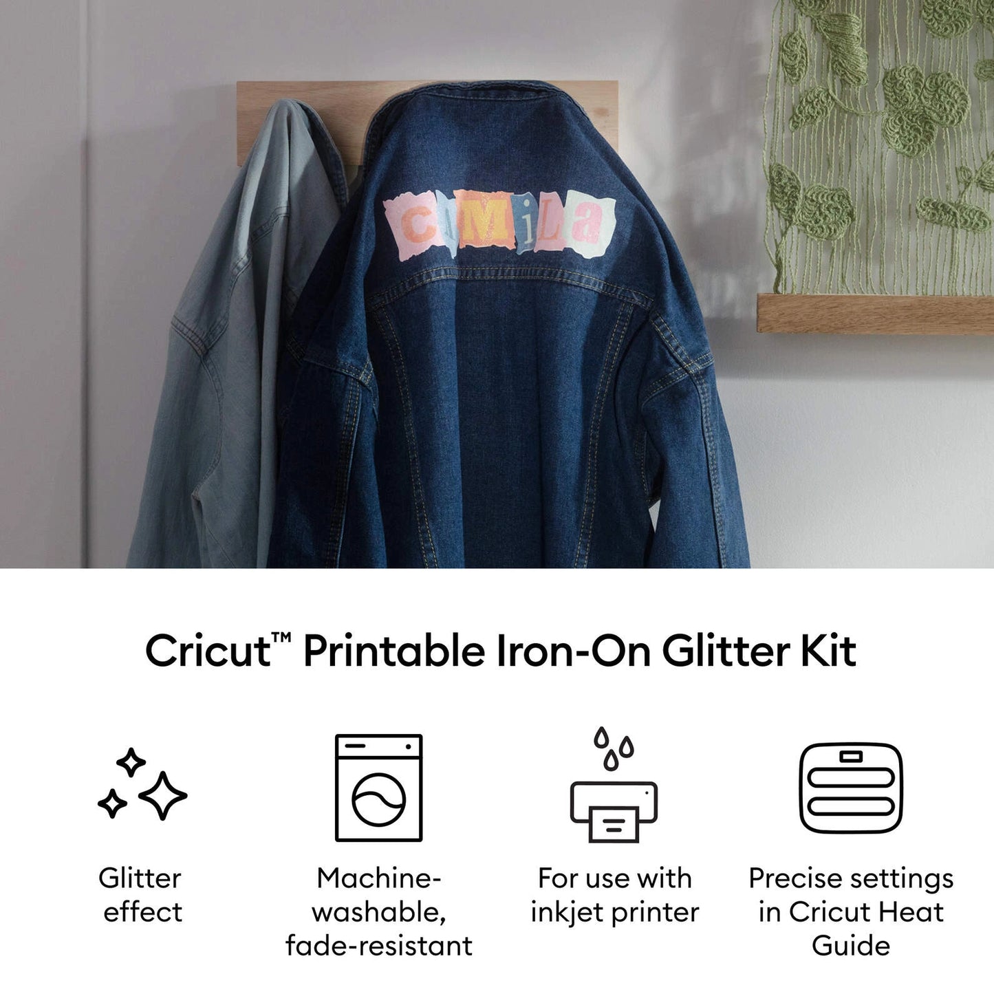 Printable Iron-On Glitter Kit – A4 (4 ct)
