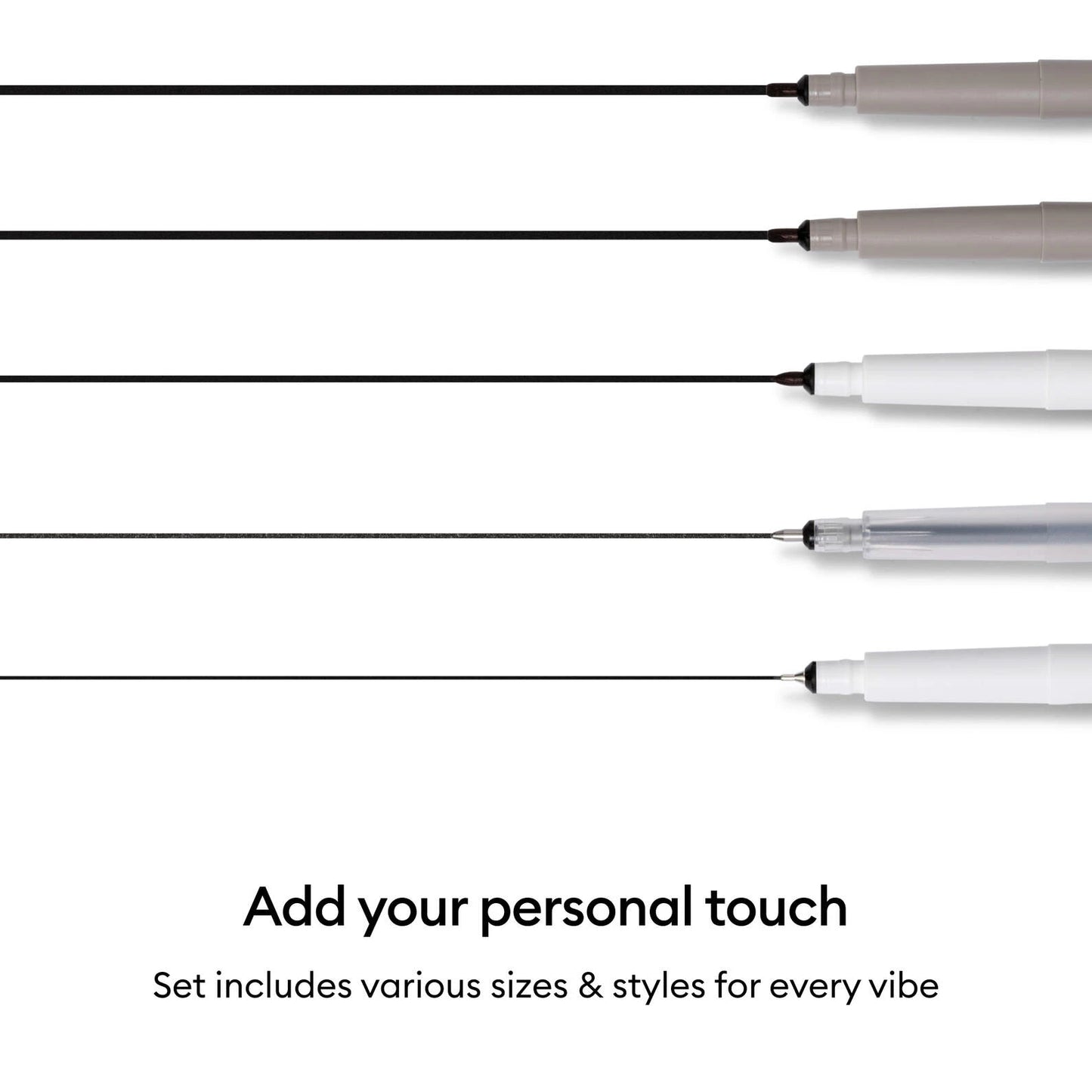 Multi Pen Set, Black (3 ct) + Adapter