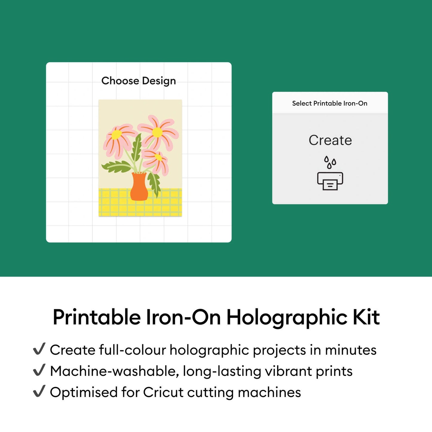 Printable Iron-On Holographic Kit – A4 (4 ct)