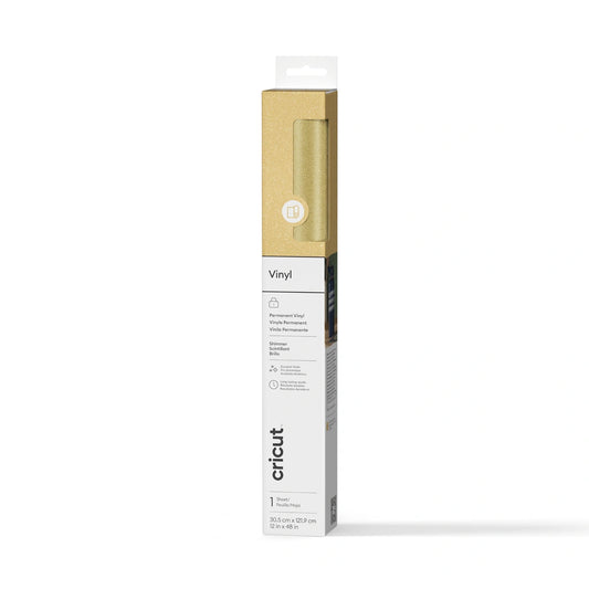 Shimmer Vinyl – Permanent (1.2m / 4 ft), Gold