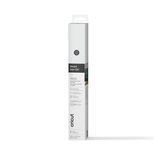 Smart Iron-On™ Matless Heat Transfer Vinyl (0.9 m / 3 ft), White
