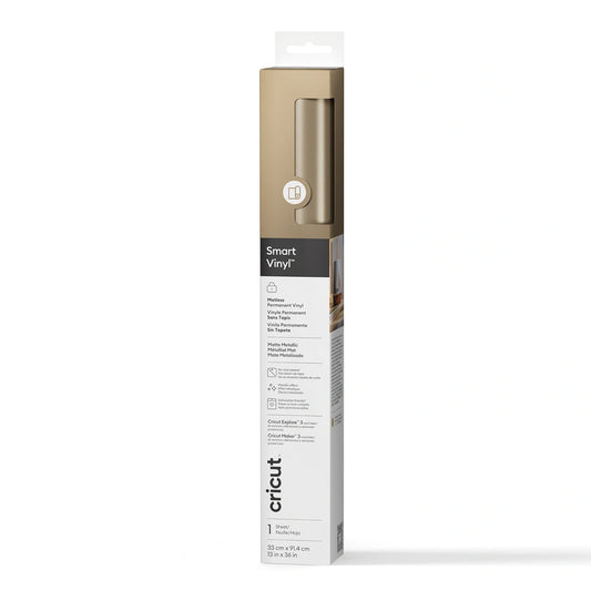 Smart Vinyl™ Matte Metallic – Permanent (0.9 m / 3ft), Champagne