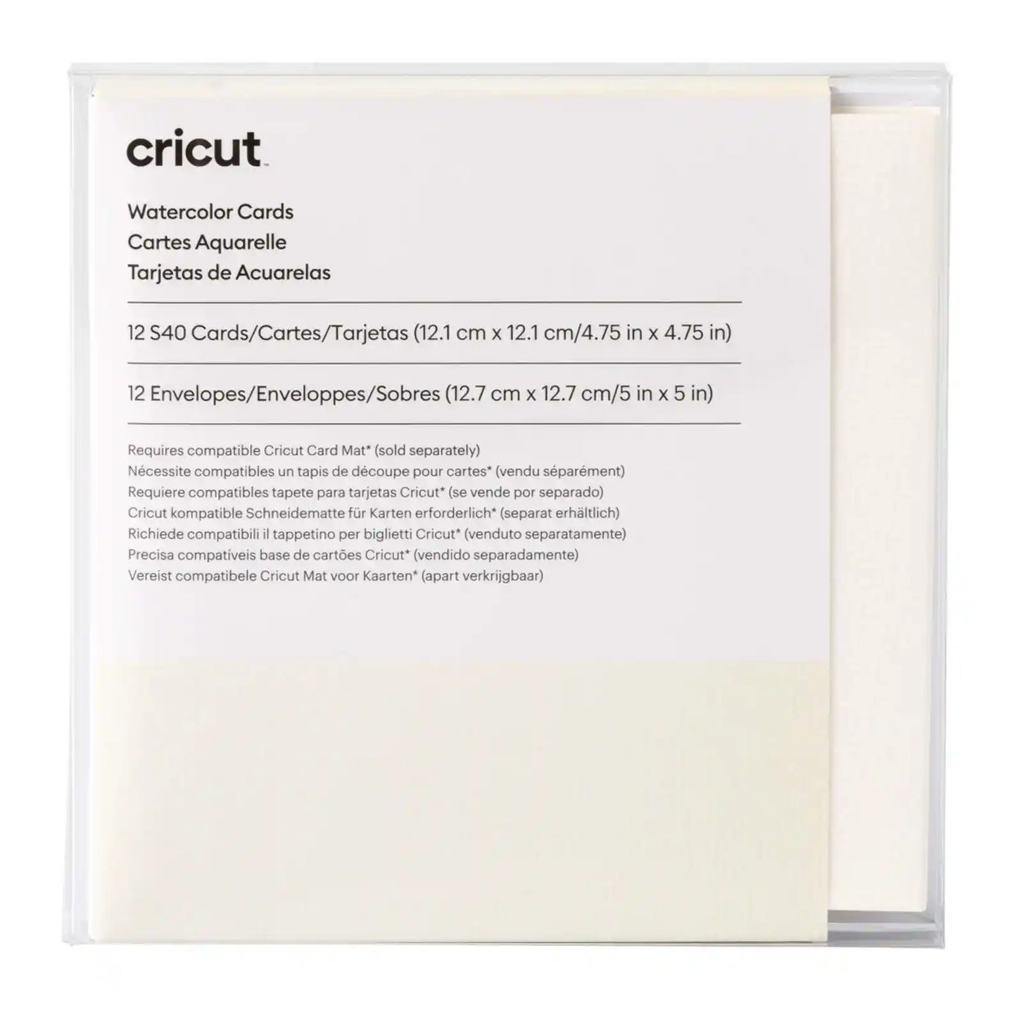 Watercolor Cards White S40 (12)