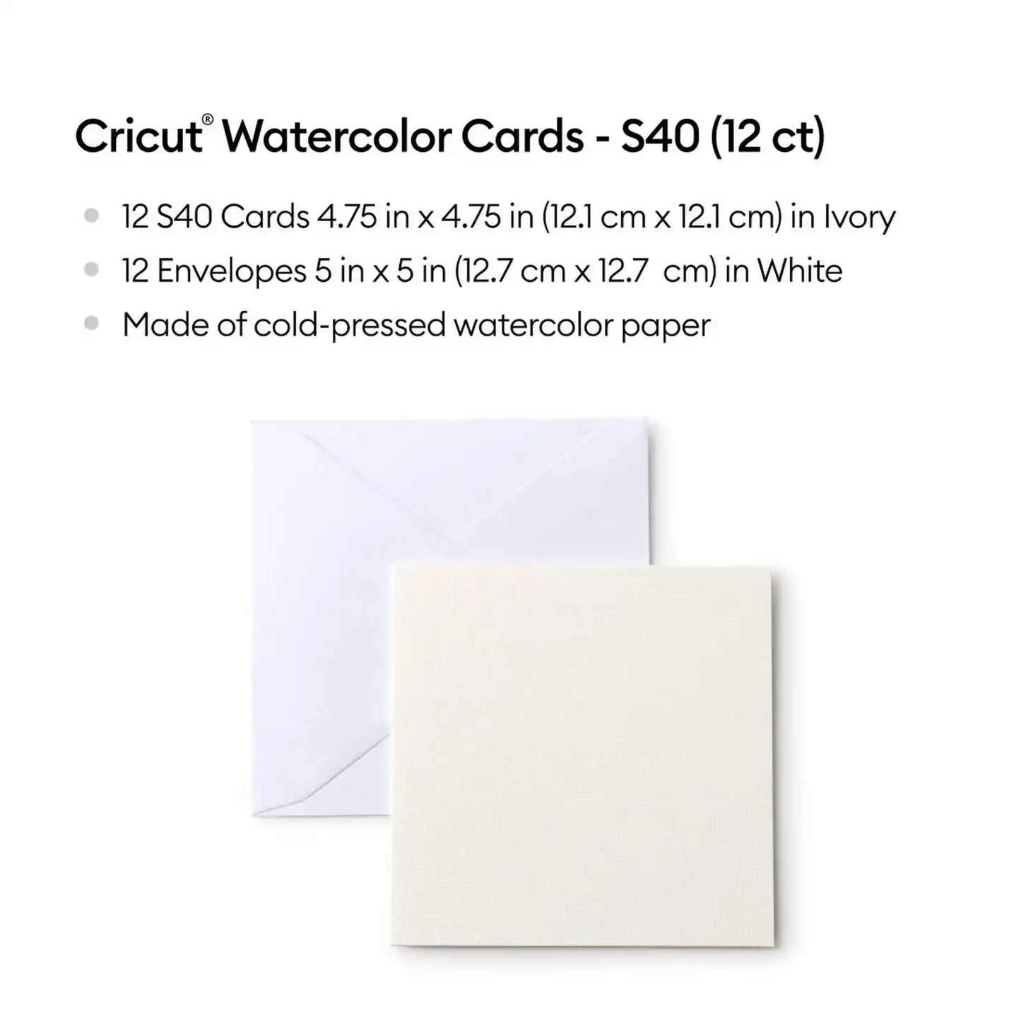 Watercolor Cards White S40 (12)