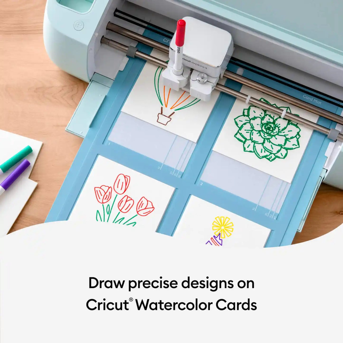 Watercolor Cards White S40 (12)