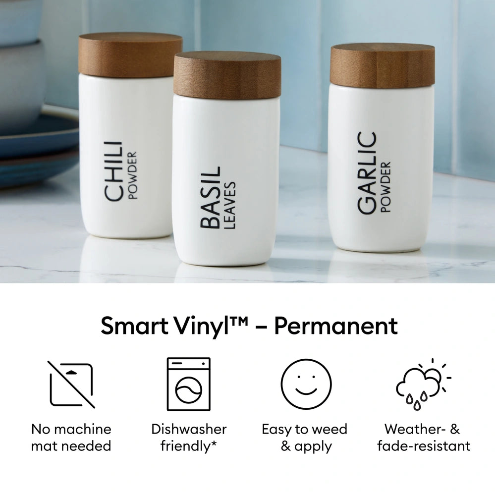 Smart Vinyl™ Matless Permanent Vinyl (0.9m / 3 ft)