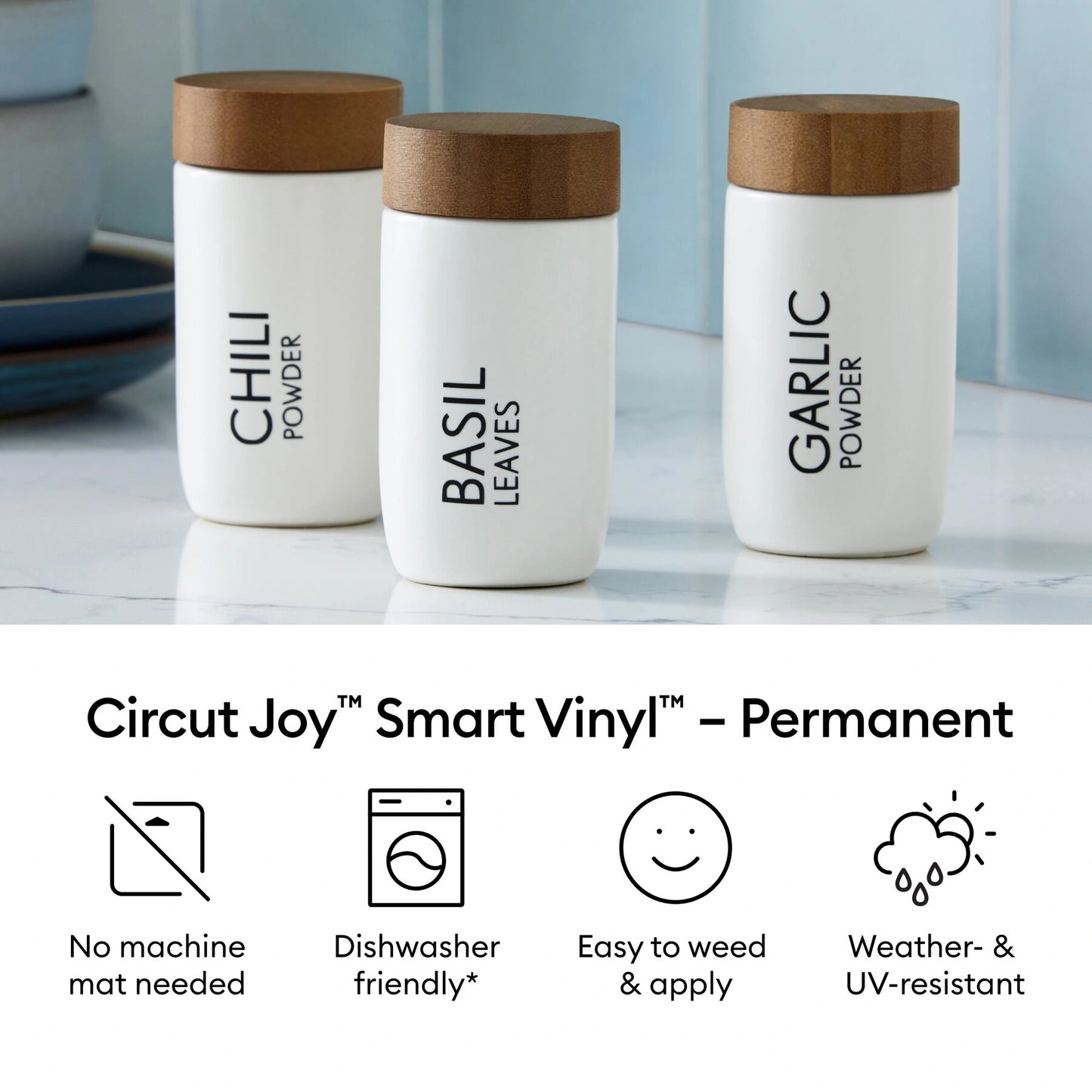 Cricut Joy™ Smart Vinyl™ Glossy – Permanent Black