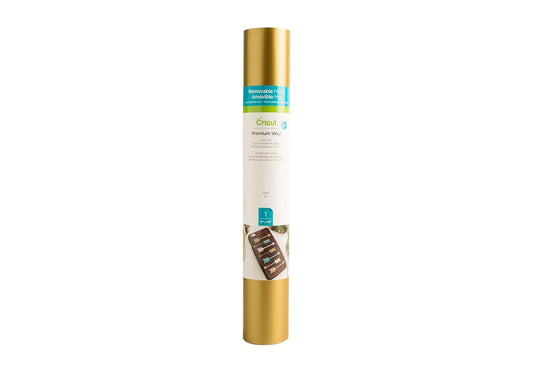 Cricut Vinyl 12"X48" Roll-Gold, Removable, Solid