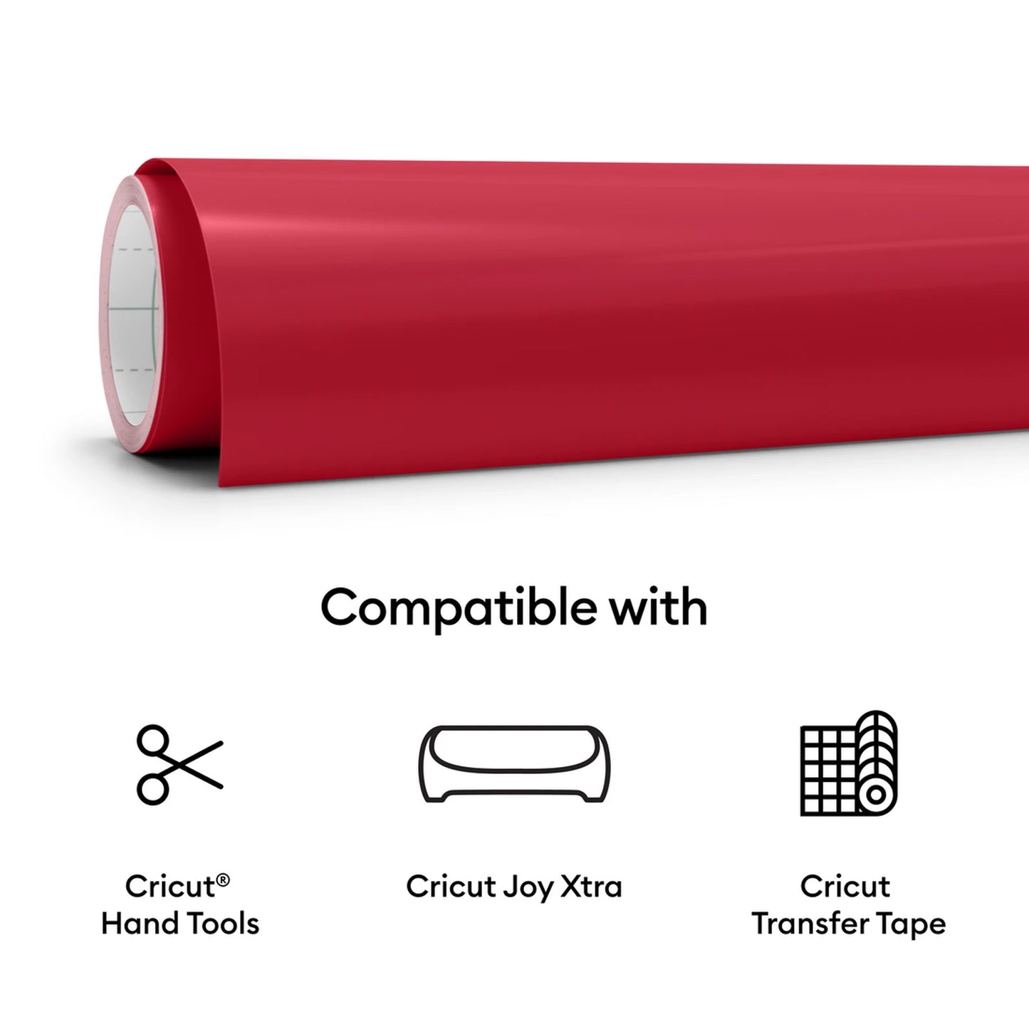 Cricut Joy Xtra™ Smart Vinyl™ – Permanent (3 ft), Red